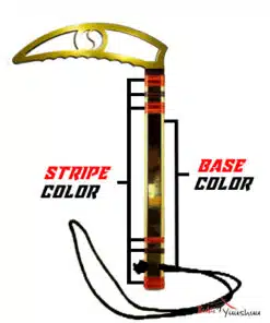 Alternative view of FK-05 Golden Metallic Flying Kama